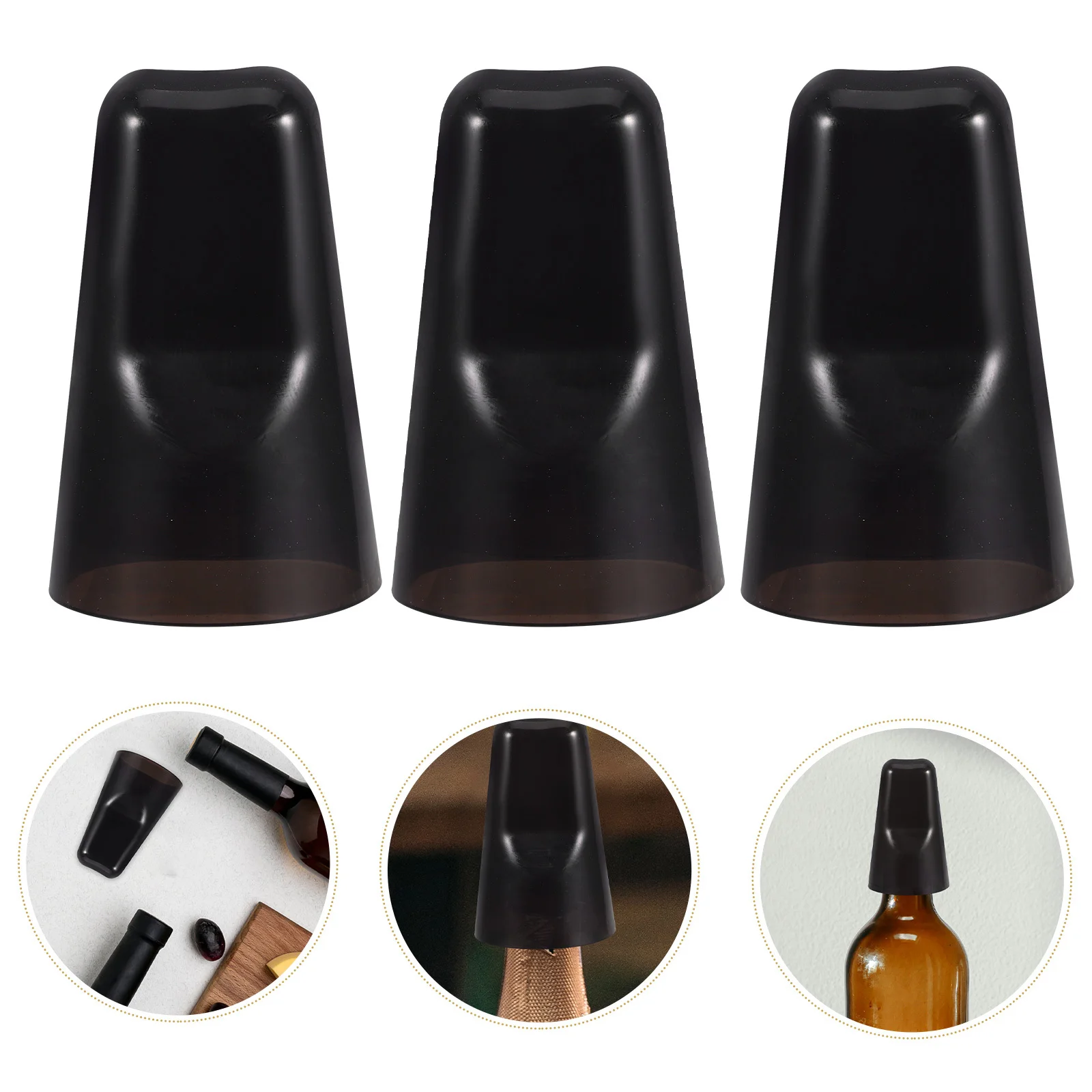 

6Pcs Wine Protector Spout Cap Set Fit for Standard Bottles Supplies Wine Seal for Bottle Tops