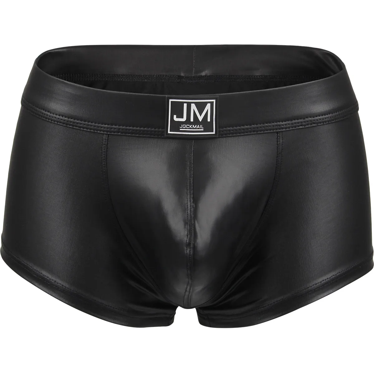 Mens Underwear Boxers Brief Sexy  Male Underwear PU Leather Underpants Man Swim Trunk Men Underwear Boxer Shorts