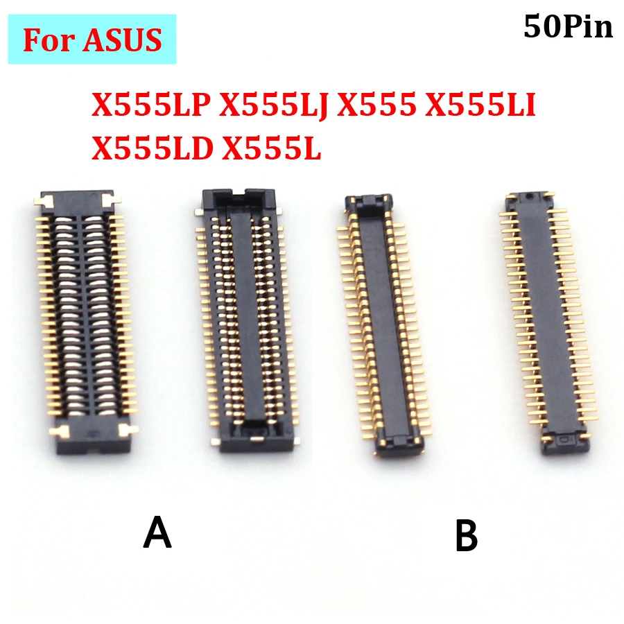 1-2Pcs FPC Connector Hard Drive Interface Disk Laptop HDD Plug Port Board For ASUS X555LP X555LJ X555 X555LI X555LD X555L 50Pin