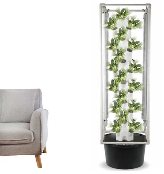 Customizable Modern Vertical Hydroponic Petal  Tower Hydroponic  System LED Grow Light Farming Hydroponic System