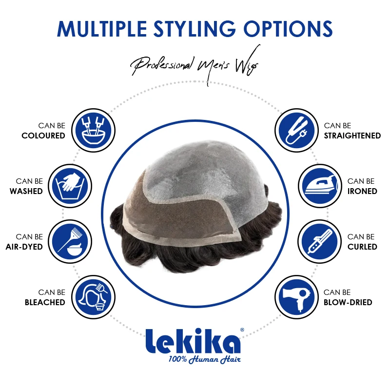 BIO-نسج على شكل شعر إنسان أكثر لينة الدانتيل السويسري ومعقود بولي Base قاعدة خصلات الشعر المستعار الإنسان تنفس 100% خصلات الشعر المستعار الإنسان استبدال شعر مستعار #6