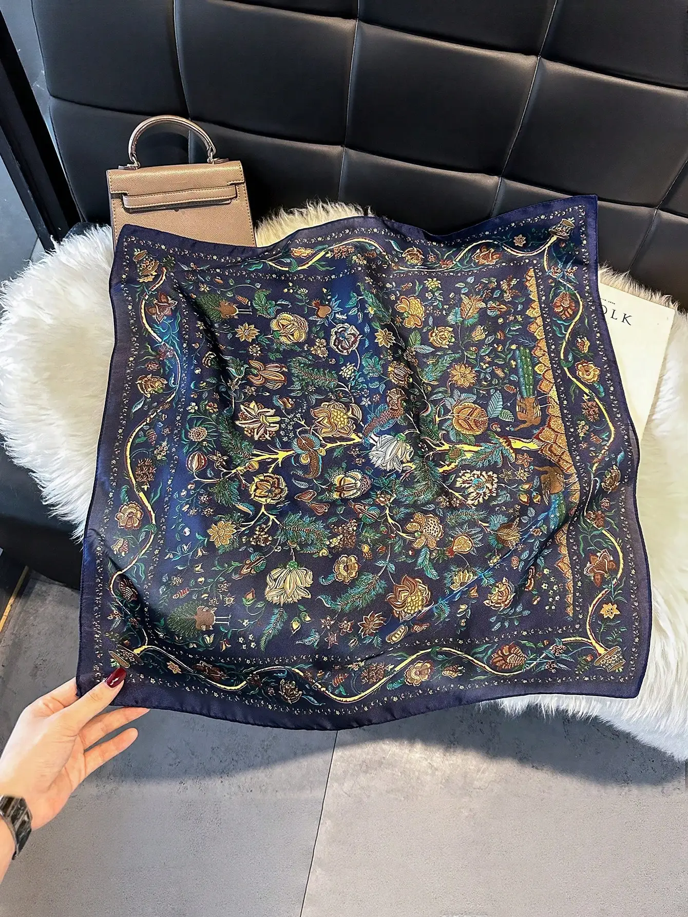 

Women New Bandana, Versatile Neck Tie, Hair Accessory, Fashion Neckerchief, For Decoration For Dress