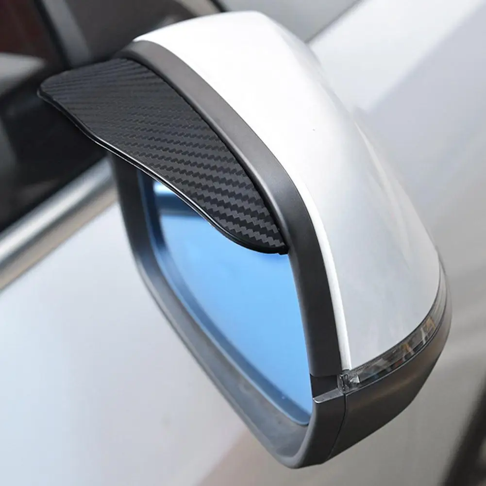 Universal Auto Rear View Mirror Rainy Car Side Rear Mirror Cover Rain View Wing Rainproof Eyebrow Shade Guard Y5j6