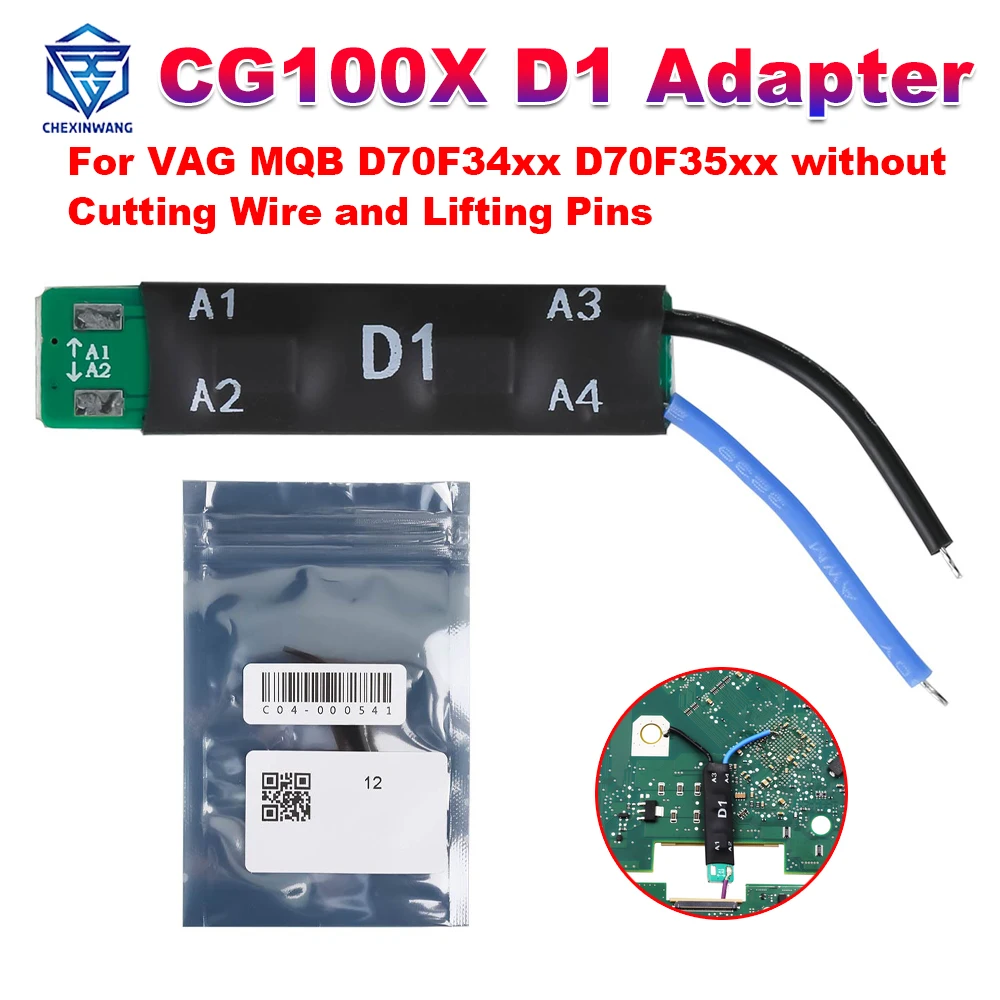 

CGDI CG100X D1 Adapter for VAG MQB D70F34xx D70F35xx Cluster Repair without Cutting Wire and Lifting Pins work with CG100X CG100