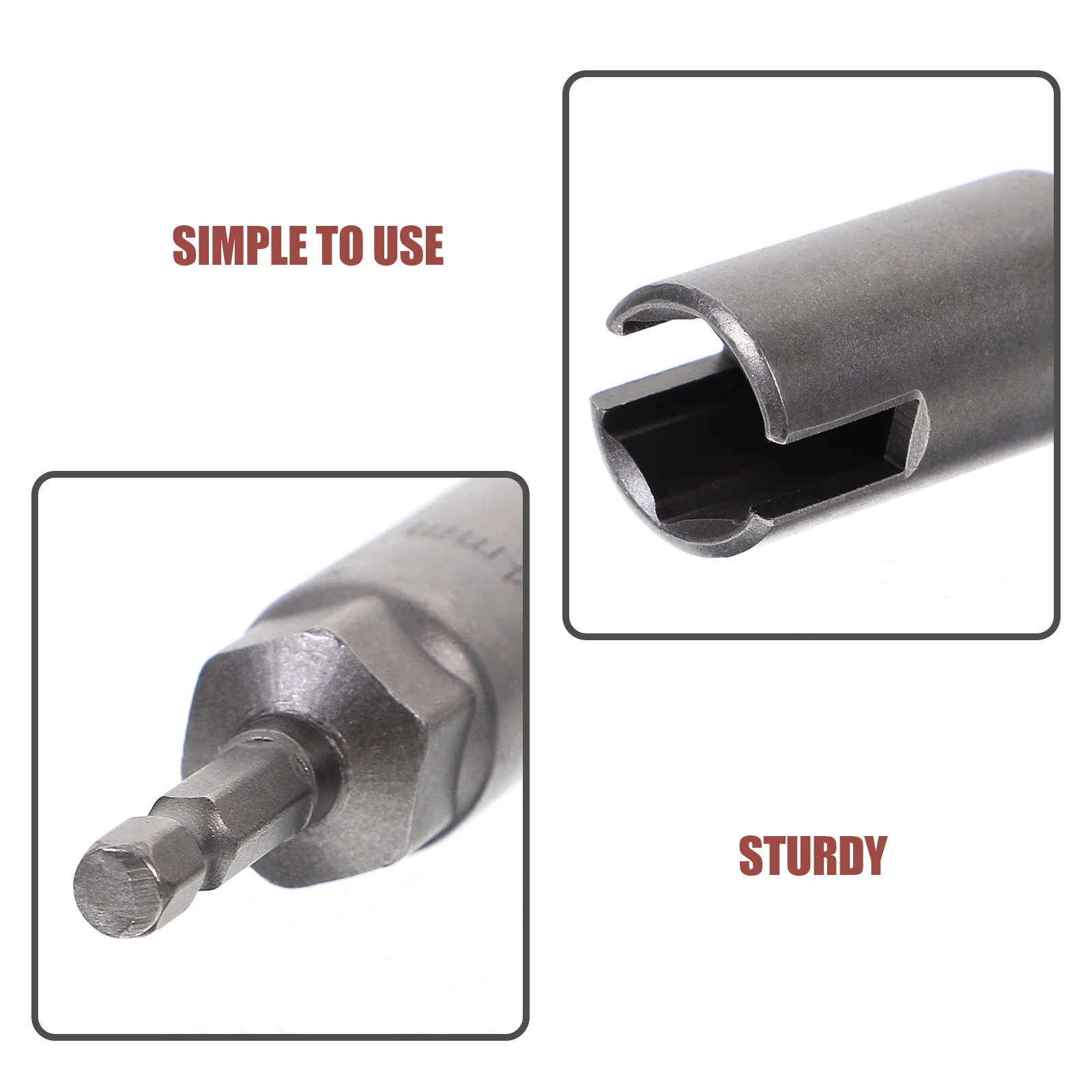 

3Pcs Wing Nut Driver Set Durable Chrome Vanadium Steel Impact Nut Driver Wrench Tool for Bolts Hooks Compatible with