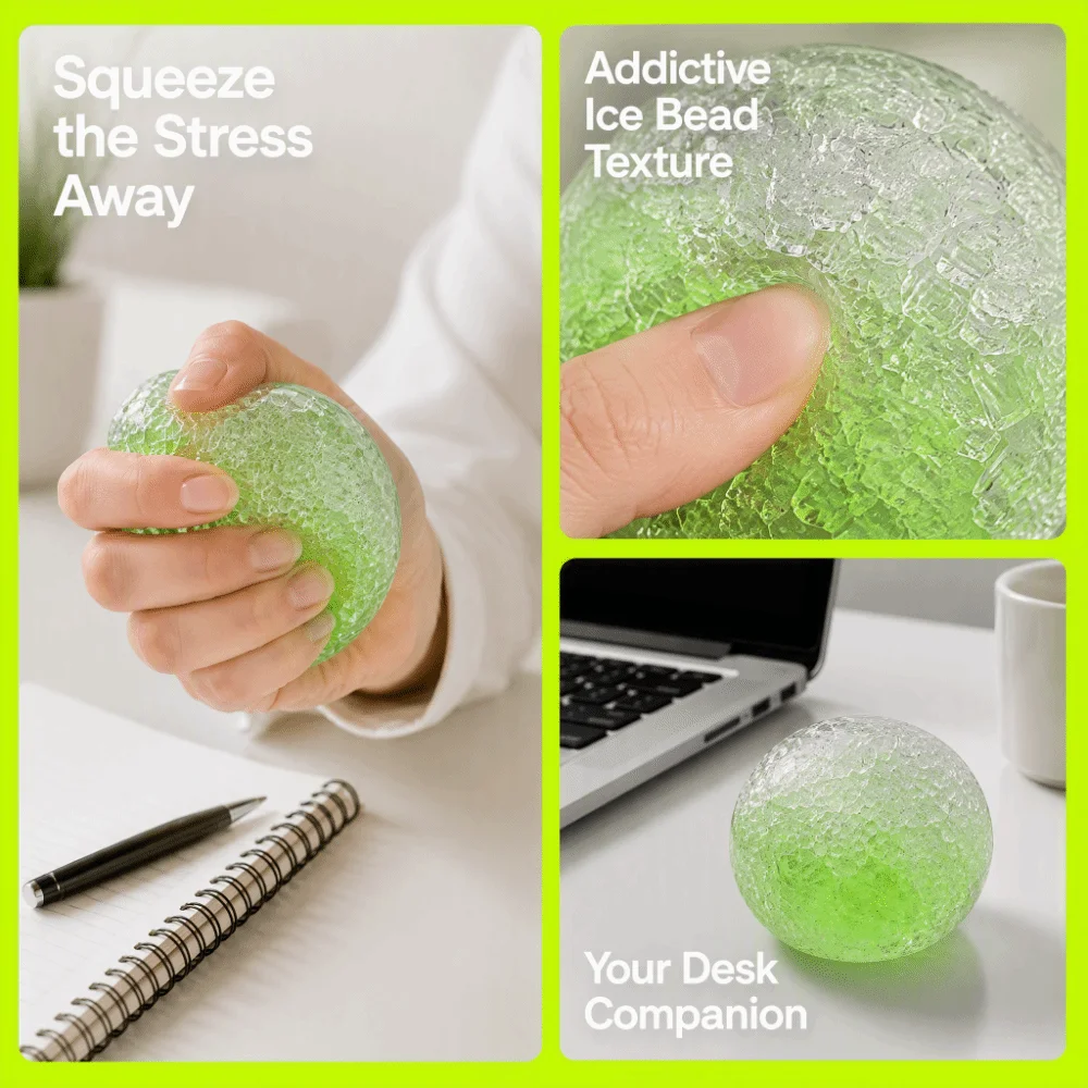 New Super Soft Squeezable Balls Memory Gel Moldable Stress Relief Crunchy Textured Fidget Stress Relief