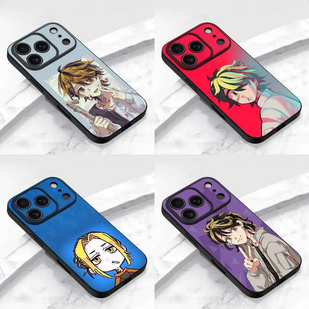 

T-Tokyo R-Revengers Kazutora Hanemiya Phone Case For iPhone 13,16,12,14,15,11,17,Pro,Max,Plus,E,Air,Mini Shockproof Cover