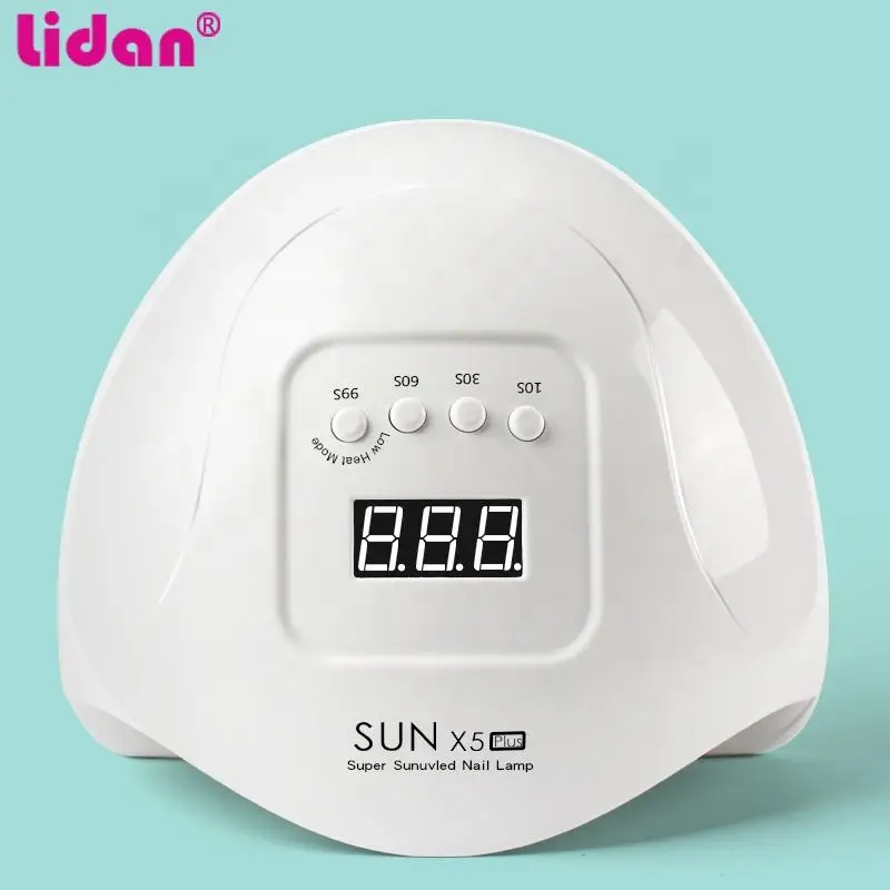 SUN X5 PLUS-lámpara UV LED de 80W para uñas, secador de esmalte de Gel, luz de curado, portátil, recargable por USB, para manicura, color rosa