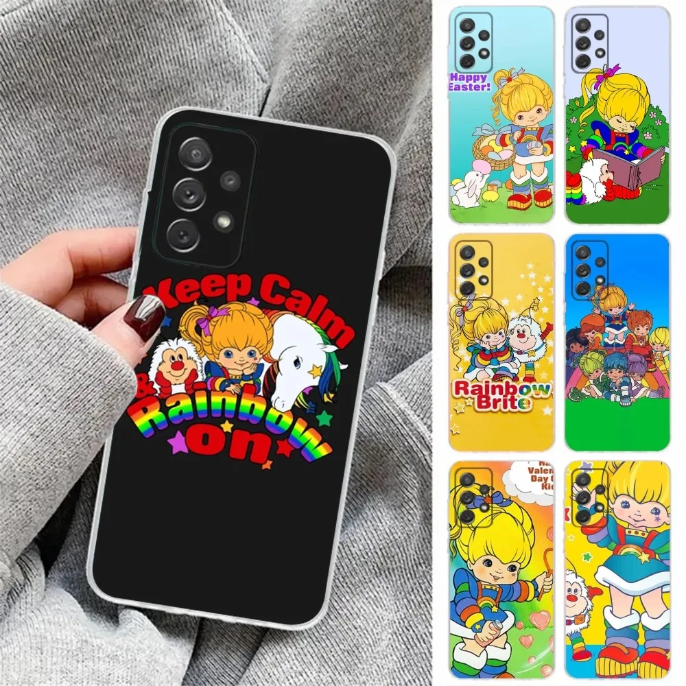 Cartoon R-Rainbow Brite Phone Case For Samsung Galaxy,A31,A33,A52,A13,A02,A53,A50,A73,A72,A40,A20,A23,A54,A14,A34 Back Cover