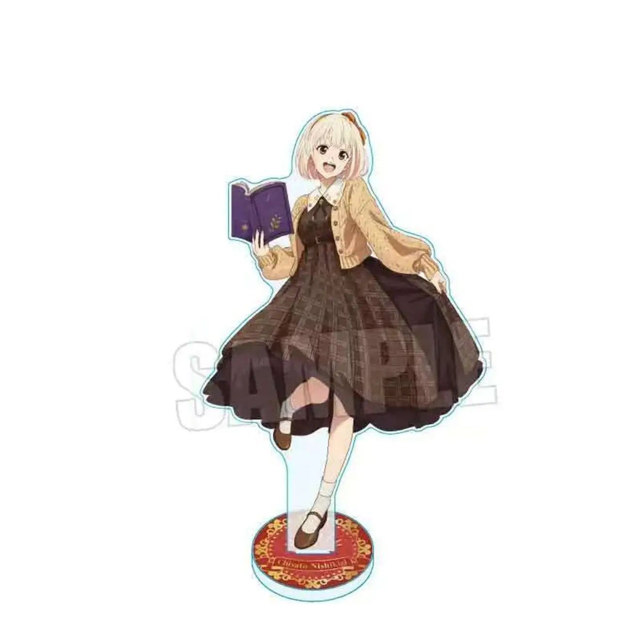 Mini Lycoris Recoil Book Club Anime Periferiche Chisato Nishikigi Figura Acrilico Stand Q Takina Inoue Piatto In Piedi Cos Giocattoli