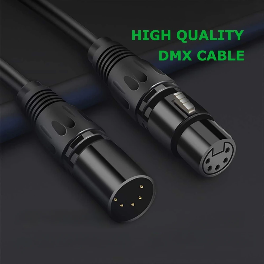 

5PIN XLR Male to Female Audio Mic Cable XLR Cord Adapter Converter DMX512 0.3m 0.5m 1m