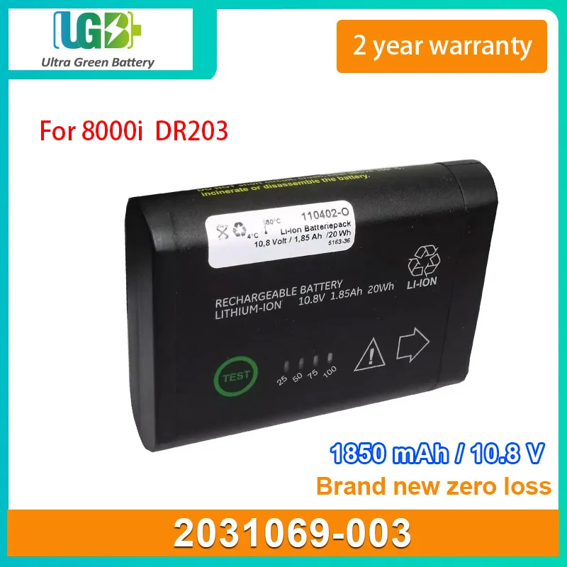 

UGB New 2031069-003 Battery For GE Solar 8000i Ge 8000 Ge B850 Series 2016989-002 2016989-003 1850mAh 11.1V