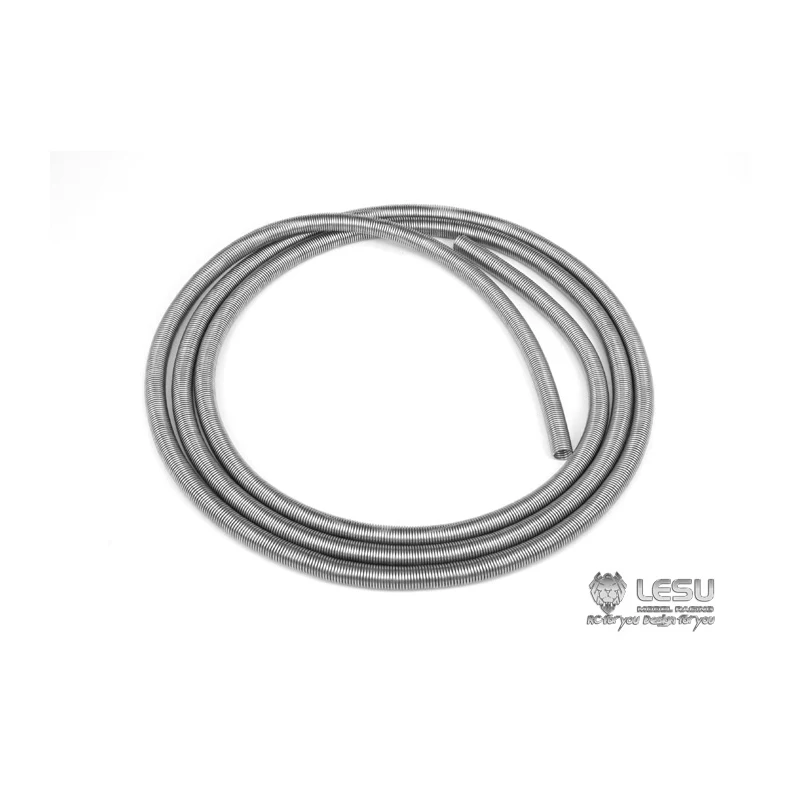 Car Oil Pipe Sleeve 1 Meter Long Spring Oil Pipe Folding Sleeve For 1/14 Tamiya RC SCANIA Man Lesu Fuel Car Model