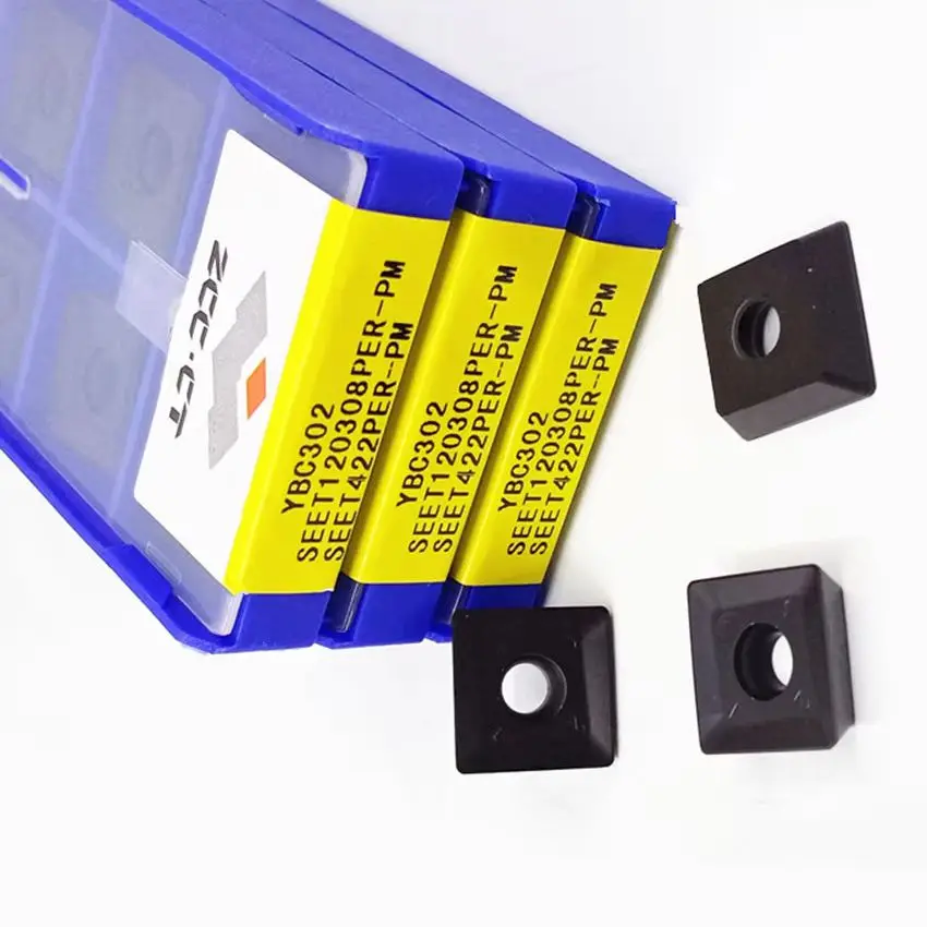 

SEET120308PER-PF YBG202/SEET120308PER-PM YBG202/SEET120308PER-PF YBC302/SEET120308PER-PM YBC302 ZCC.CT carbide inserts 10pcs/box