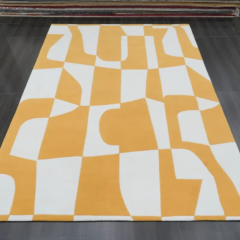 Custom Wool Hand Tufted Carpets with Modern Design Patterns for Kids Room Homes Rug