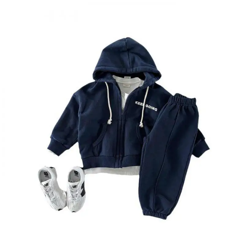 Letter Print Baby Long Sleeve Clothes Set Children Casual Sweatshirt + Pants 2pcs Sport Suit For Boys Girls Toddler Outfits