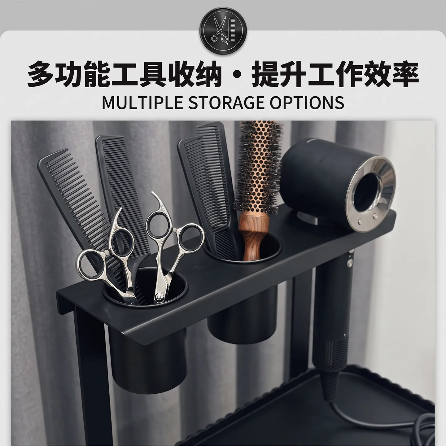 Hair Salon Special Multi-layer Drawer Tool Cart Large Capacity Mobile Storage Box With Wheels Storage Rack Bucket Barber Cabinet