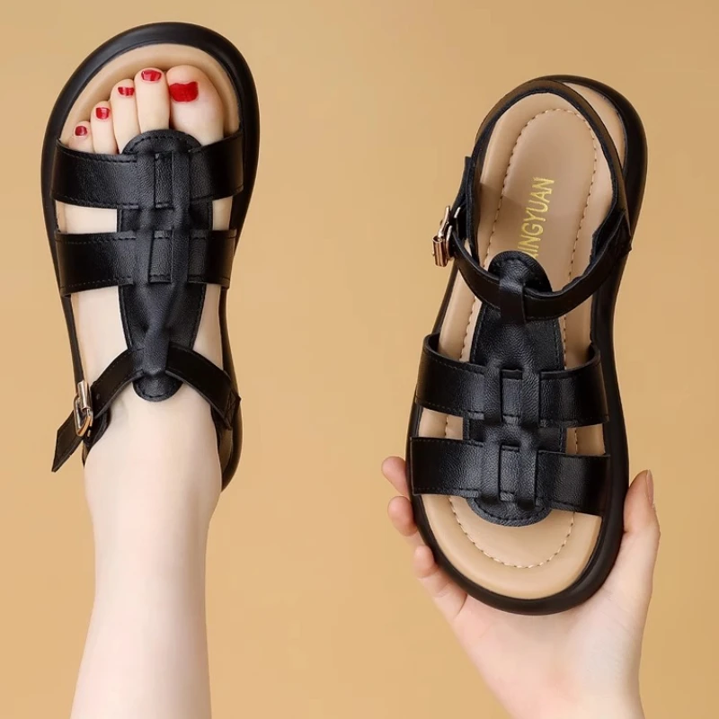 

2025 Summer New Versatile Thick Bottom Anti slip and Height increasing Fairy Shoes