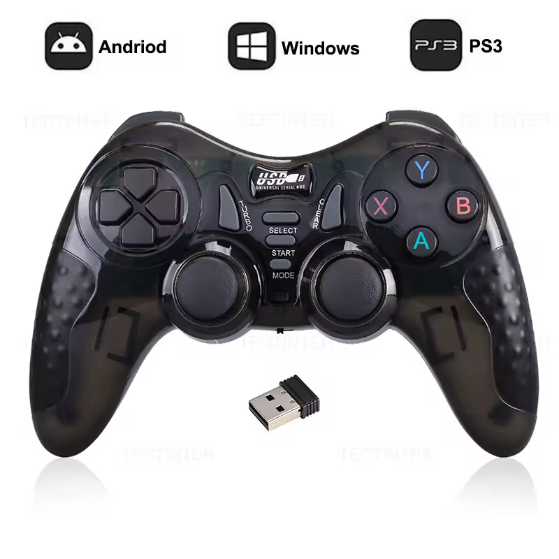 Mando de juego inalámbrico de 2,4 GHz para PS3, Accesorios de control, Joystick de PC para Super Console X Pro /TV Box/Android Phone Gamepad