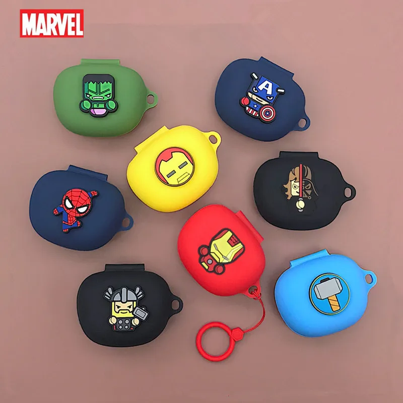 Cartoon Marvel Earphone Case For EDIFIER TWS NB2/NB2 Pro Silicone Blutooth Earbuds Charging Box Protective Cover With Lanyard