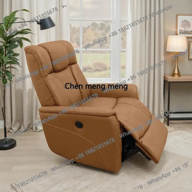 Global Home Recliner with Manual Headrest & Power Footrest in Oslo Antelope. Perfect for comfort and style, this plush recliner
