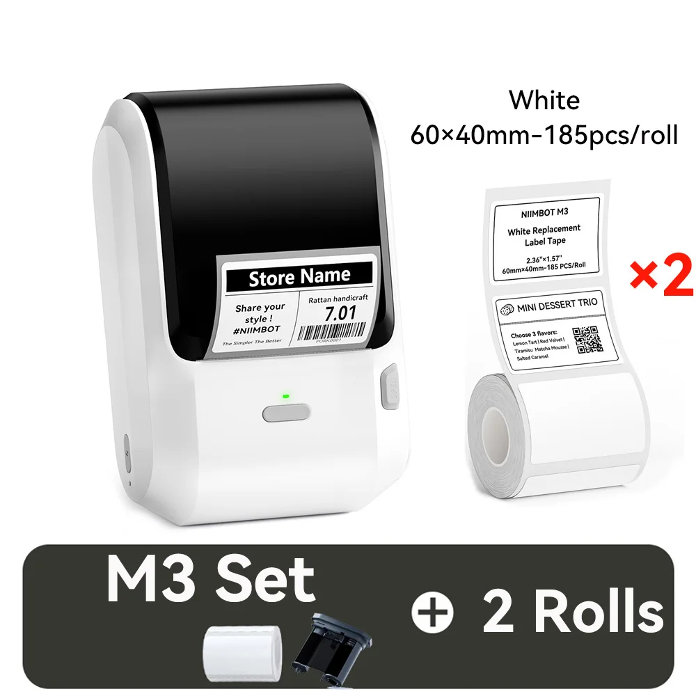 Niimbot M3 thermische overdracht labelprinter DIY barcode prijskaartje zelfklevende sticker labelmaker voor sieraden detailhandel parfum zakelijk