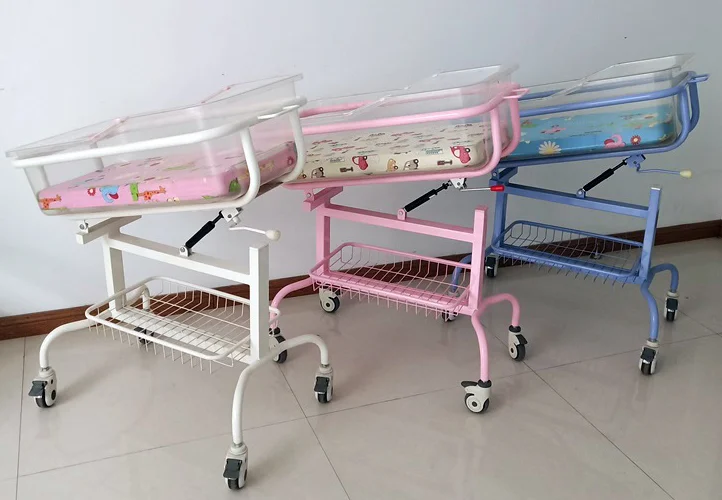 EU-0236 hospital baby bed with ABS basin hospital bassinets for infant