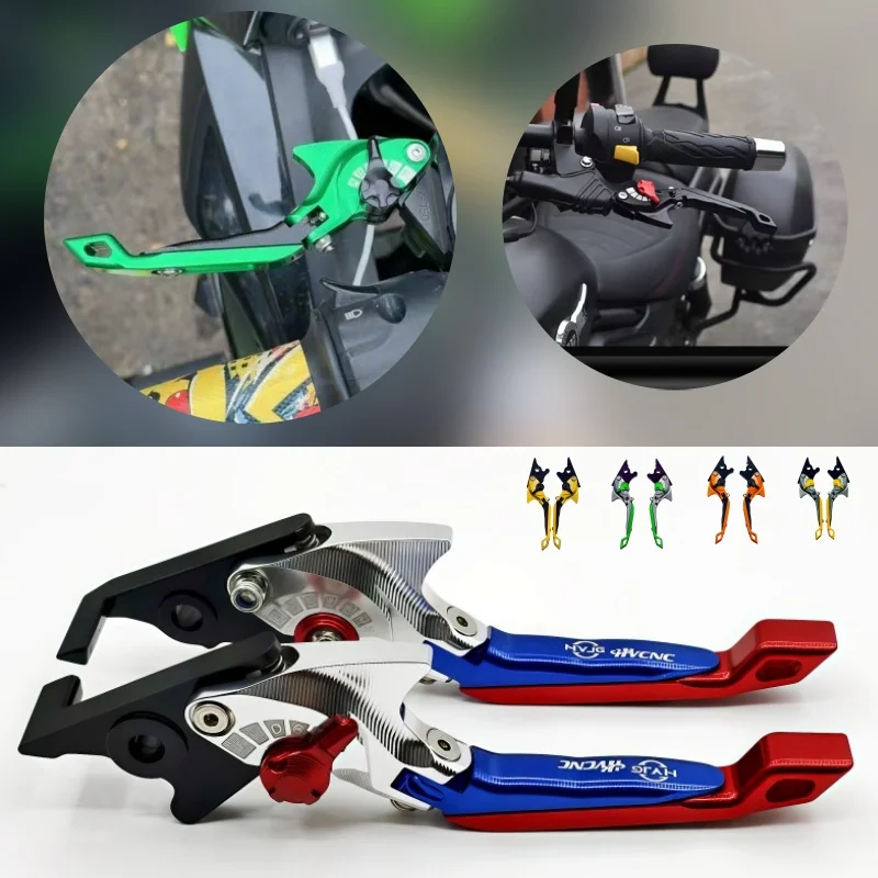 

For Kawasaki ZZR1200 2002-2005 ZG1000 CONCOURS 1992-2006 Motorcycle Parts 3D Brake Lever Set Foldable Adjustable Handle Levers