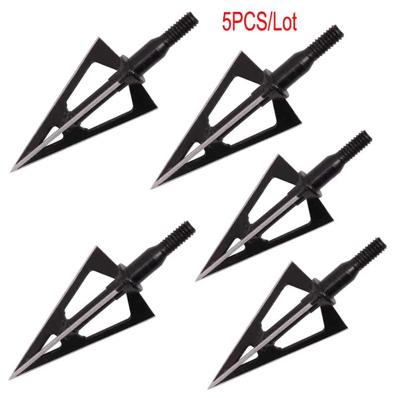 In Store 5PCS Devil Archery Point Arrowhead Broadhead Stainless Steel 100Grains For Outdoor Hunting Shooting Archery Accessories