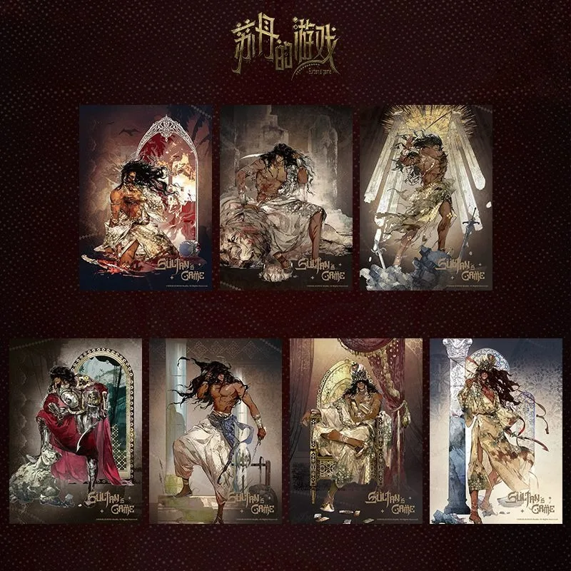 Sultan's Game Official Merch Sudanese Individuals Acrylic Standee Shikishi Borderless Colored Paper