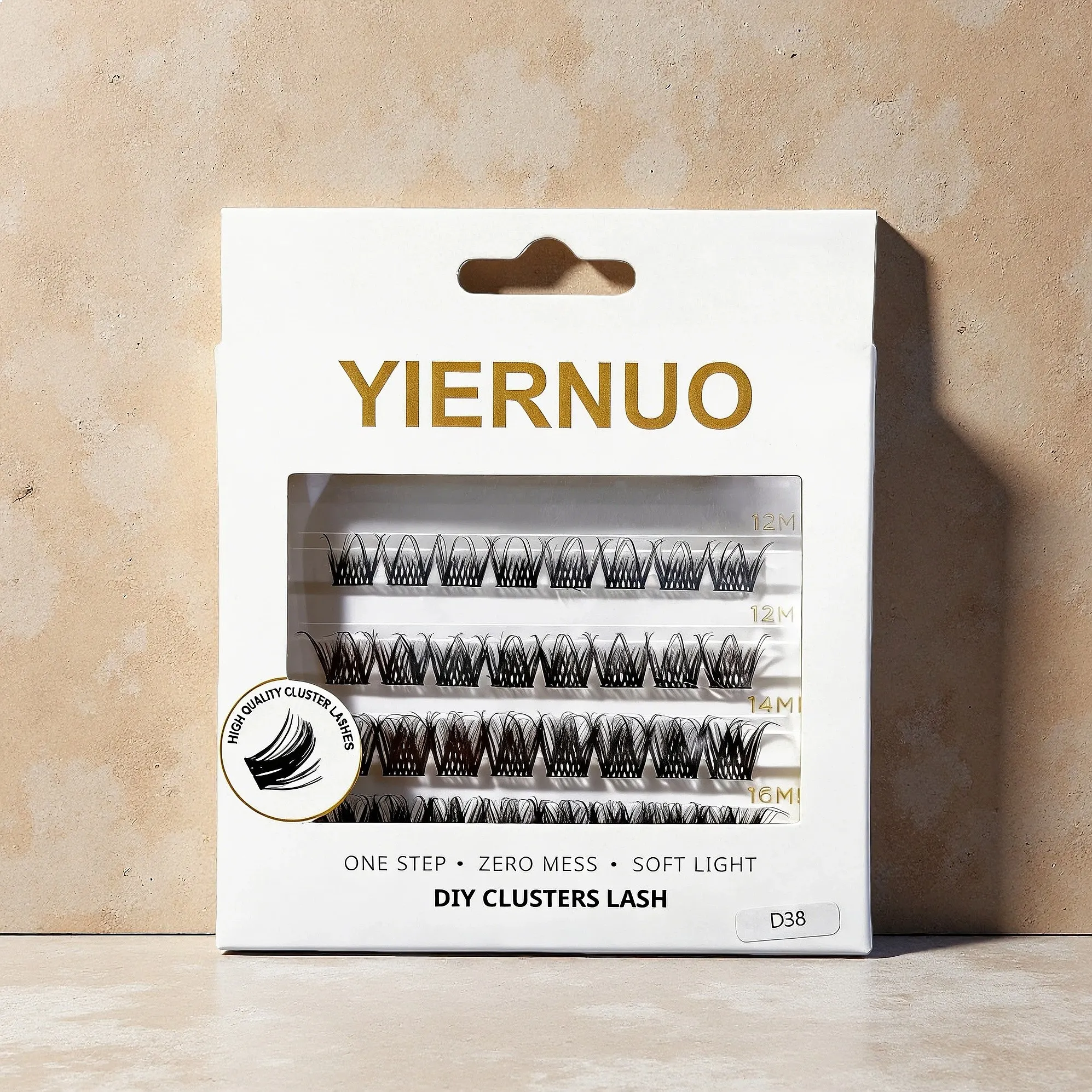 Wispy Handmade Pre Glued Synthetic Hair PBT Fiber Waterproof Press on Lashes Clusters Private Label Wholesale