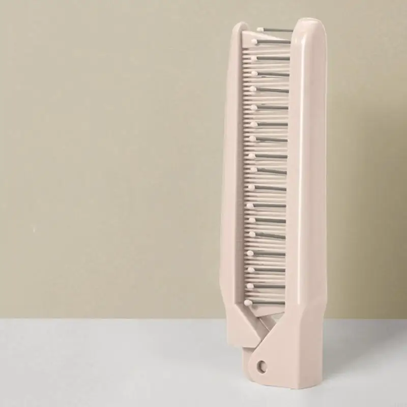 U0DE 휴대용 여행 헤어 브러시 포켓 헤어 빗 양방향 마사지 헤어 빗