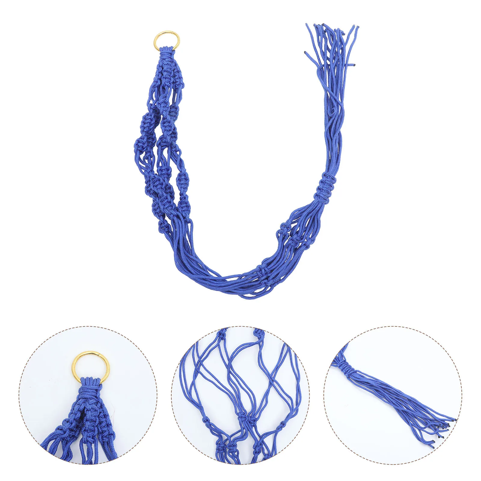 

2Pcs Hanging Plant Holder Macrame Plant Hanger Kit Stylish Rope Basket for Potted Plants Indoor Outdoor Wall Mount Space Saving