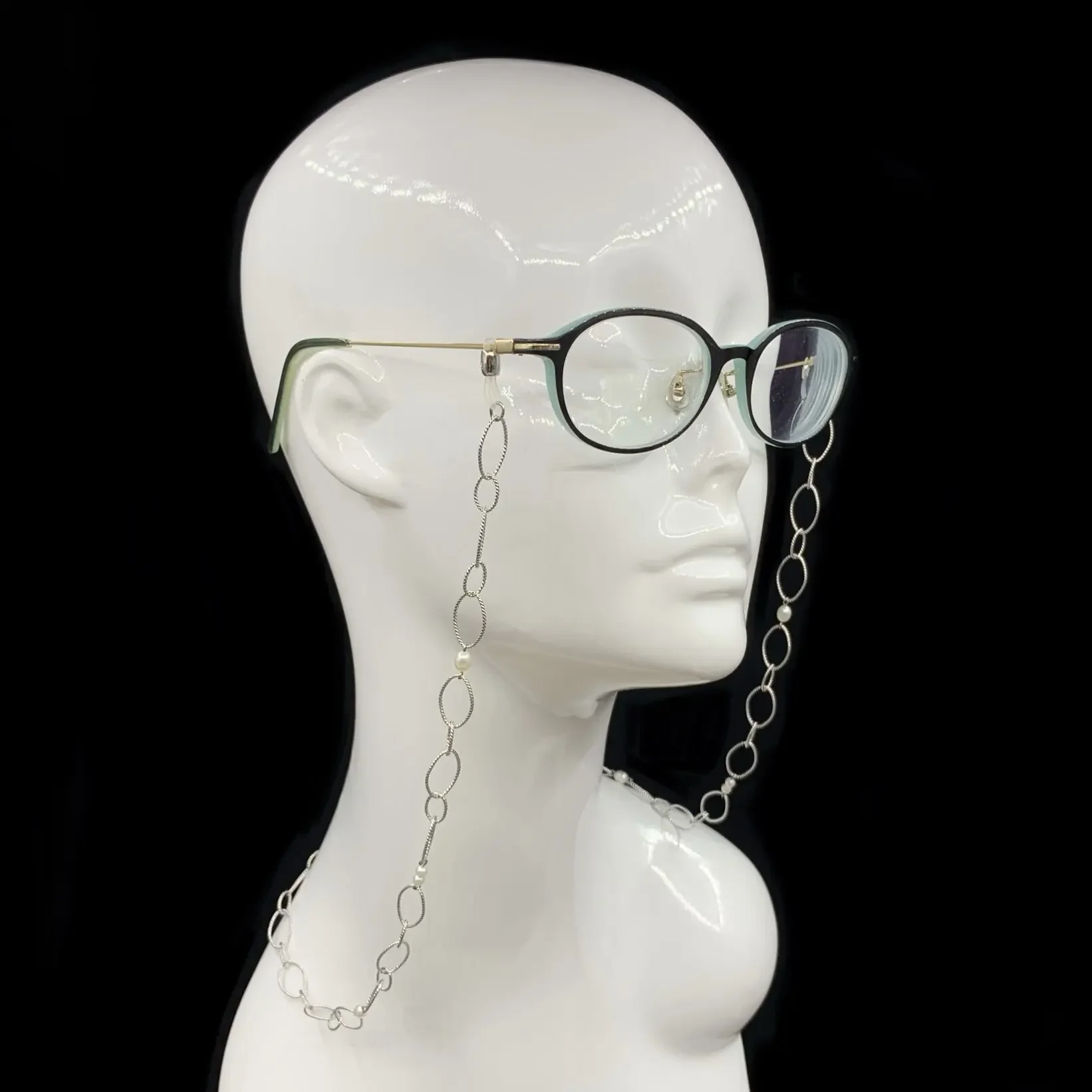 Pearl glasses chain grandma chain fashion retro style peripheral gift