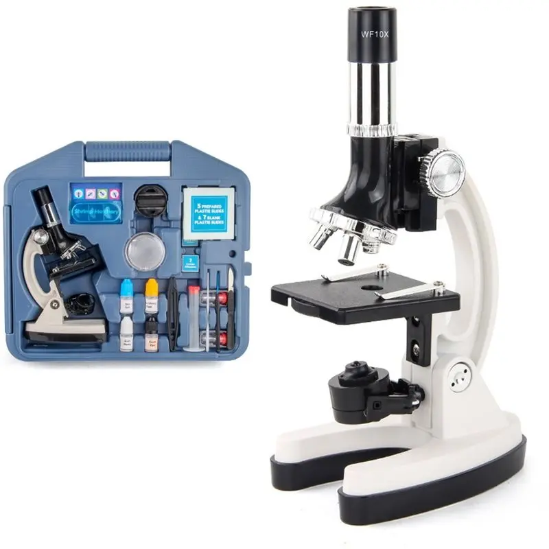 

ABGH-For Kids Microscope 100X-1200X Magnification Science Kit Educational Gift For Kids