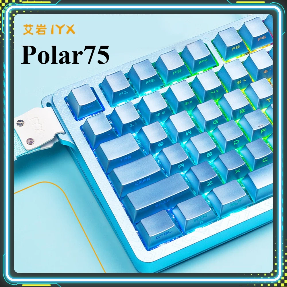 

IYX Polar75 Ace с магнитным переключателем, игровая клавиатура RGB RT0.001, прокладка, полностью алюминиевая проводная механическая клавиатура, ПК, подарок для киберспорта