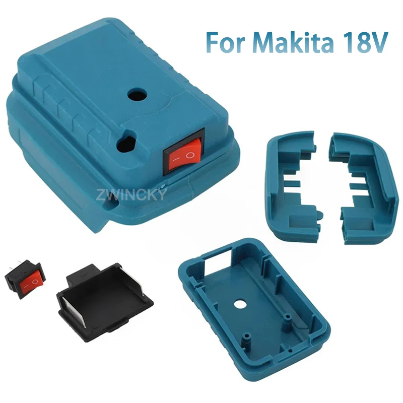 For Makita 18V Lithium Battery DIY Adapter Converter Base Battery Connector With Switch For Makita BL1830 BL1840 BL1850