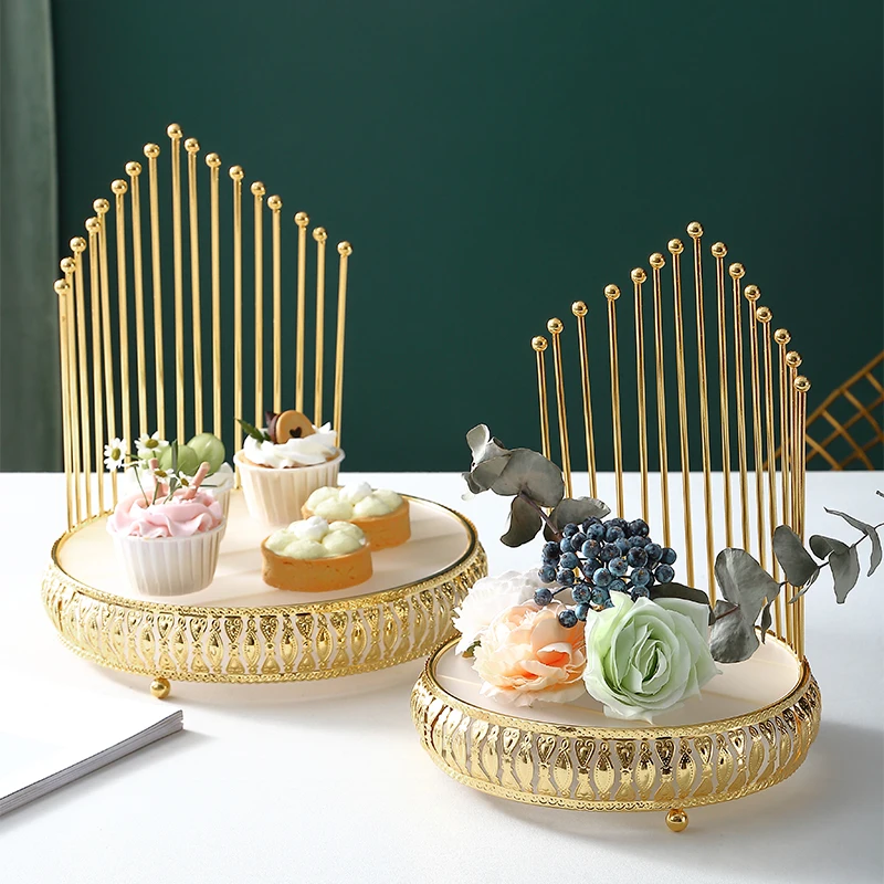 European creative dessert table dim sum cake rack hotel catering table tea break fruit tray wedding display rack