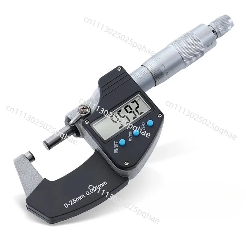 Large Screen Digital Display Metric Micrometer 0-25Mm Outer Diameter Micrometer Accuracy 0.001Mm Spiral Micrometer