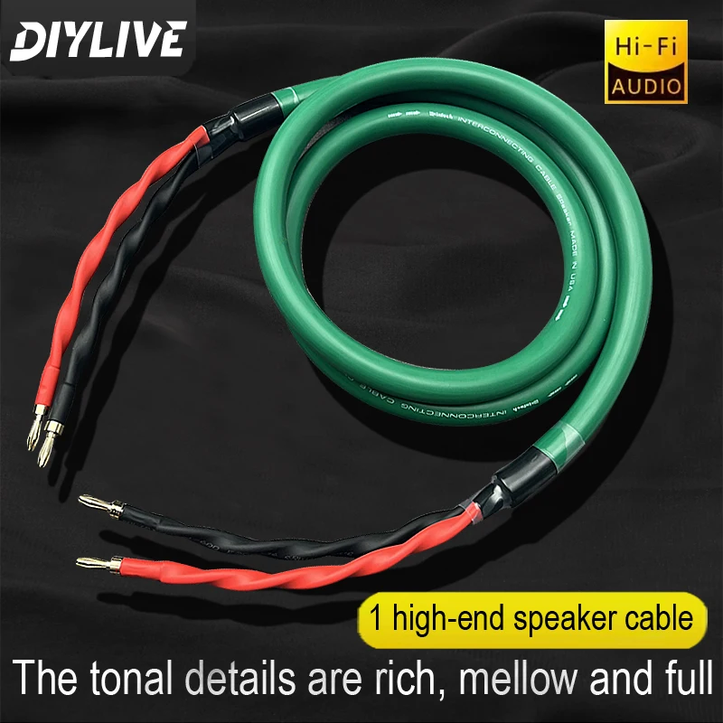 DIYLIVE HIFI McIntosh High-End 4-Core High-Purity Copper Speaker Wire Main Audio Cable for Superior Sound Quality