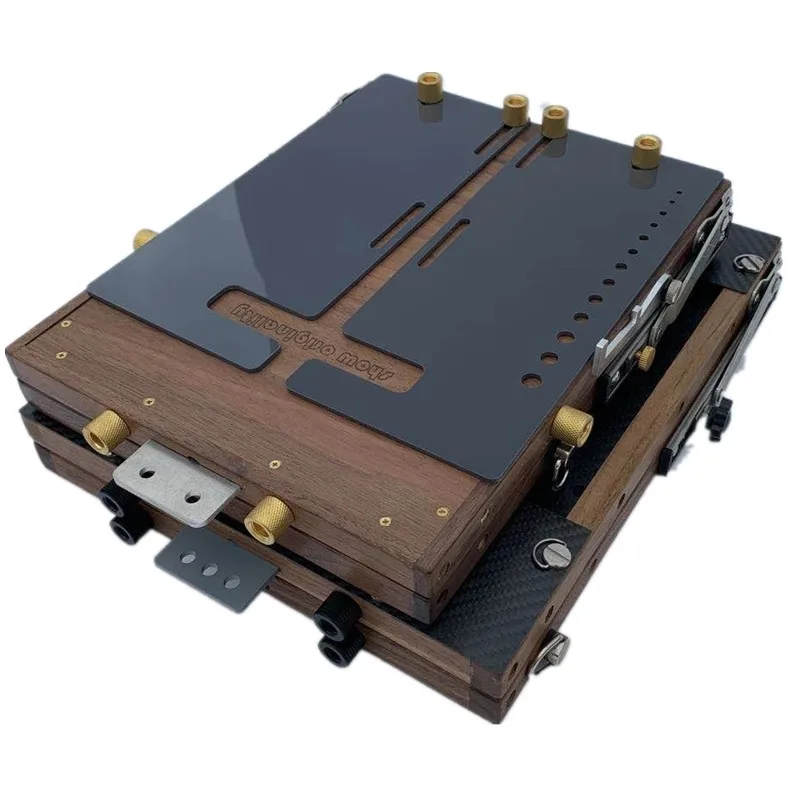 

Professional ultra-thin multi-functional oil painting box sketching portable special easel bracket retractable black walnut