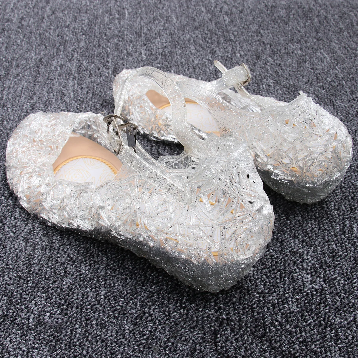 

Children's Sandals Girls Shoes Toddler Heels for Kids Baby Women Crystal Slipper