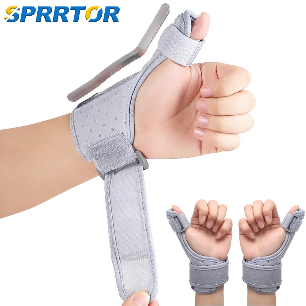 

1Pcs Thumb Wristband Finger Fixed Band Wrist Sprained Strap Men And Women Hand Fracture Recovery Pressure Exercise Hand Wrist