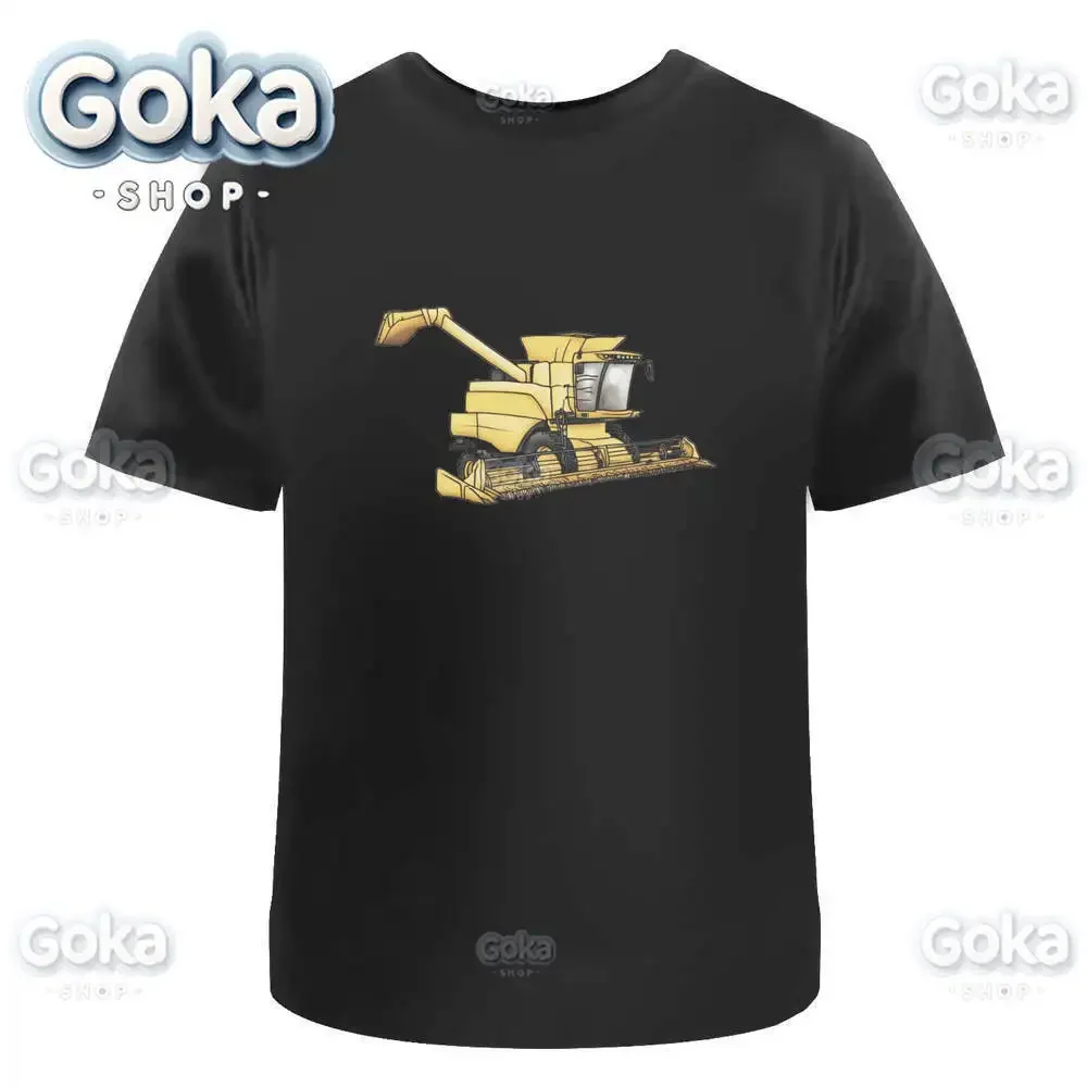 Combine Harvester Graphic T Shirts Mens Clothing New in Tops & Tees Cotton Women Printed T-shirt Y2K Clothes Cute Funny Tshirt