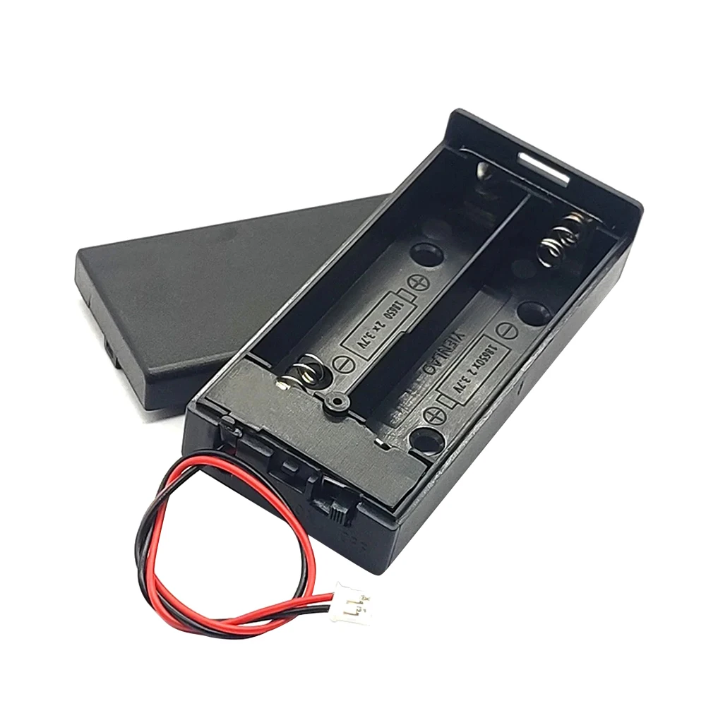 18650 Battery Case 3.7V 18650 Battery Box 2x18650 Batteries Holder 2 Slots Container with ON/OFF Switch Output Voltage 7.4V