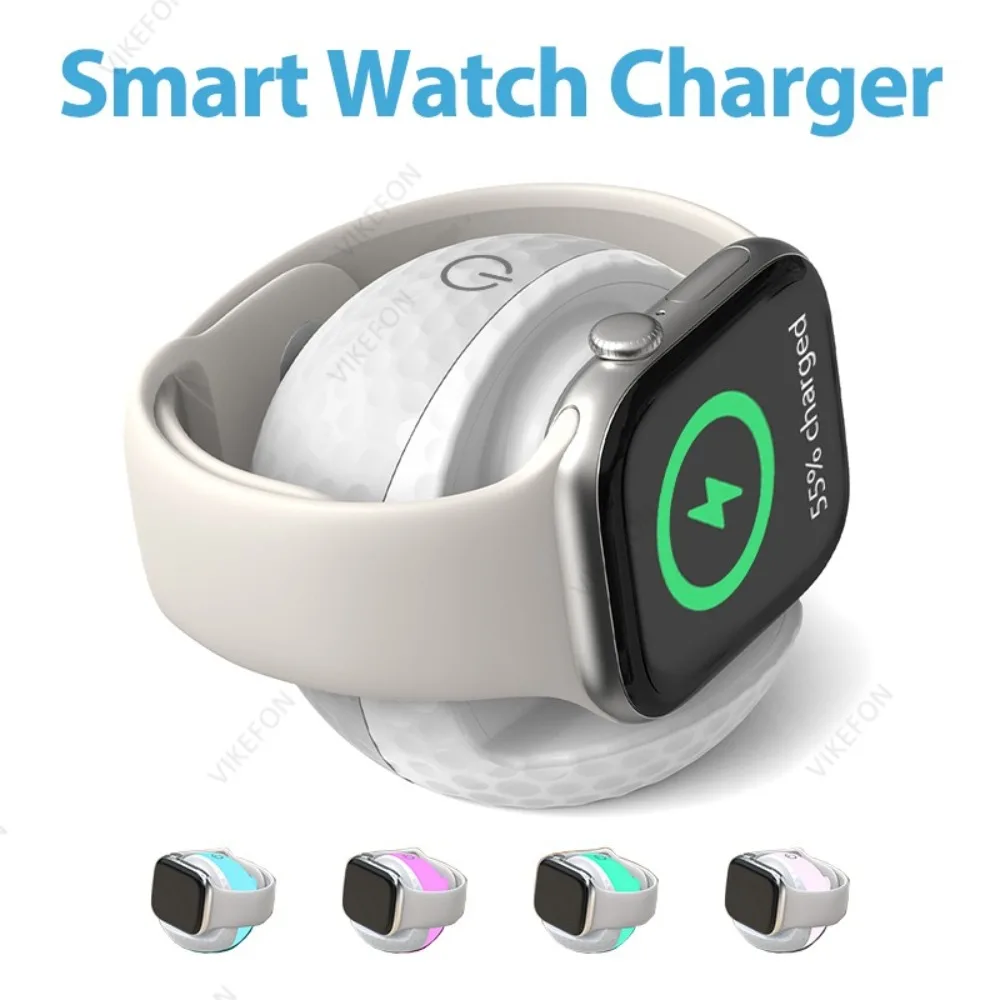 

Smart Watch Wireless Charger Stand RGB Light For Apple Watch Series 11 10 9 8 7 6 5 4 3 2 1 SE/SE 2 Ultra 3/2 Fast Charging Dock