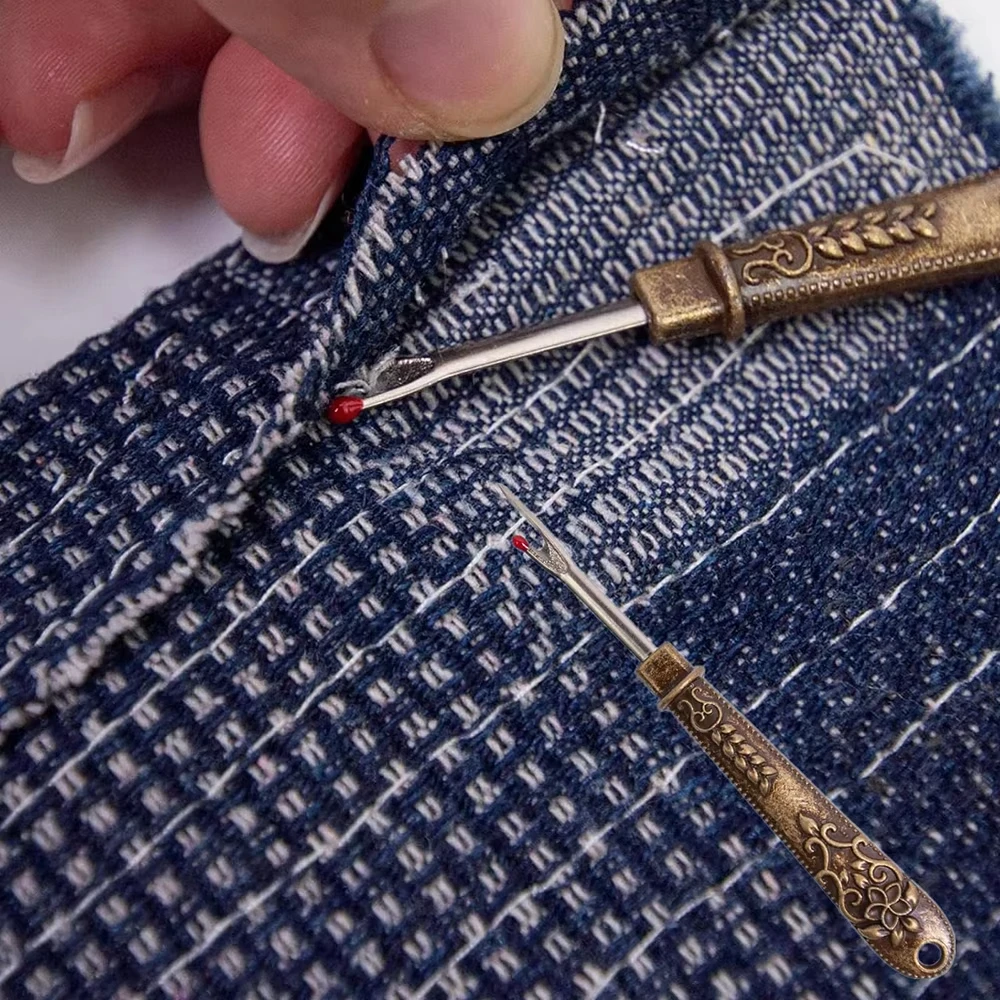 1Pc Multifunktionale Faden Cutter Vintage Naht Ripper Nähen Naht Ripper Faden Entferner Mit Abdeckung Nähen Werkzeuge Zubehör – Detail 4