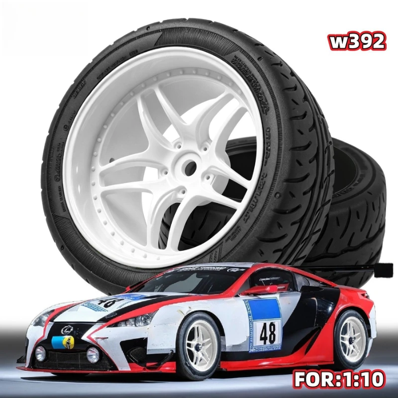 1/10 MST RS W392 RC Rally Car Tires Replacement Tyres for XV02 TT01 RC Racing Upgrade Spare Parts for Electric RC Models