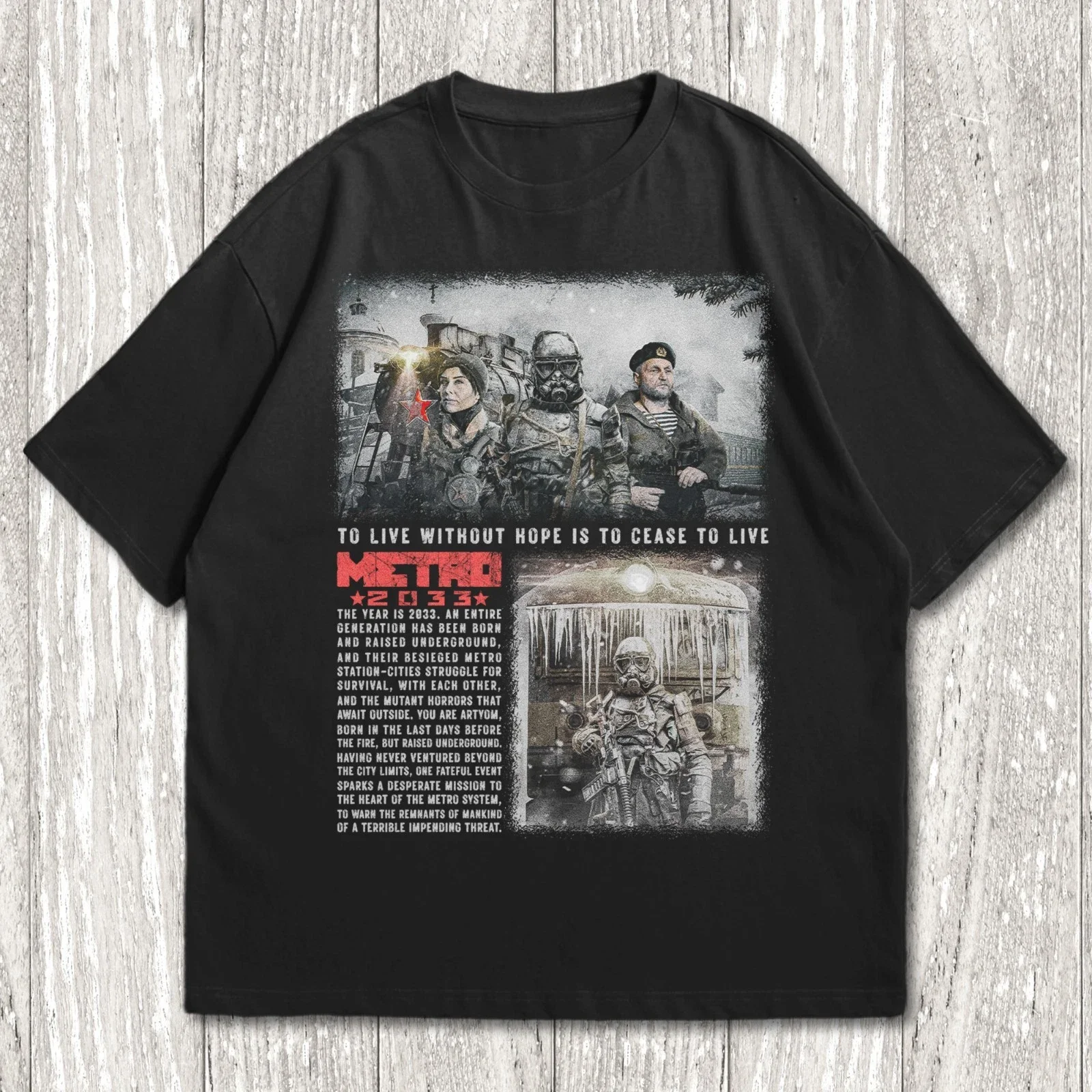 Metro Exodus T-Shirt, Horror-Videospiel-Shirt, Shouter Videospiel-Merch, beliebtes Unisex-Baumwoll-T-Shirt für alle Jahreszeiten – Detail 6