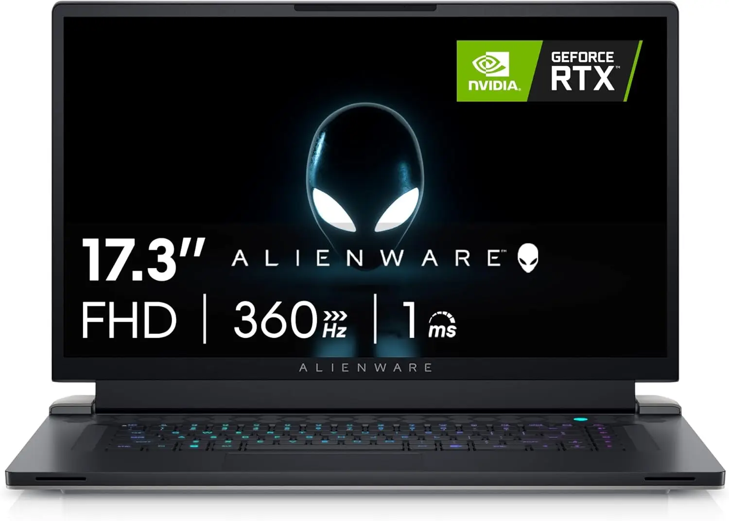 

Игровой ноутбук Alienware X17 R2 VR Ready — 17,3-дюймовый дисплей FHD, 360 Гц, 1 мс, Bluetooth, Wi-Fi 6, USB-C, Windows 11, дом — белый